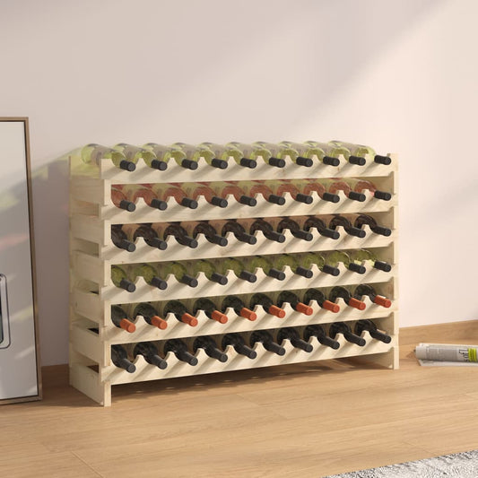 Weinregal 101x29x68 cm Massivholz Kiefer