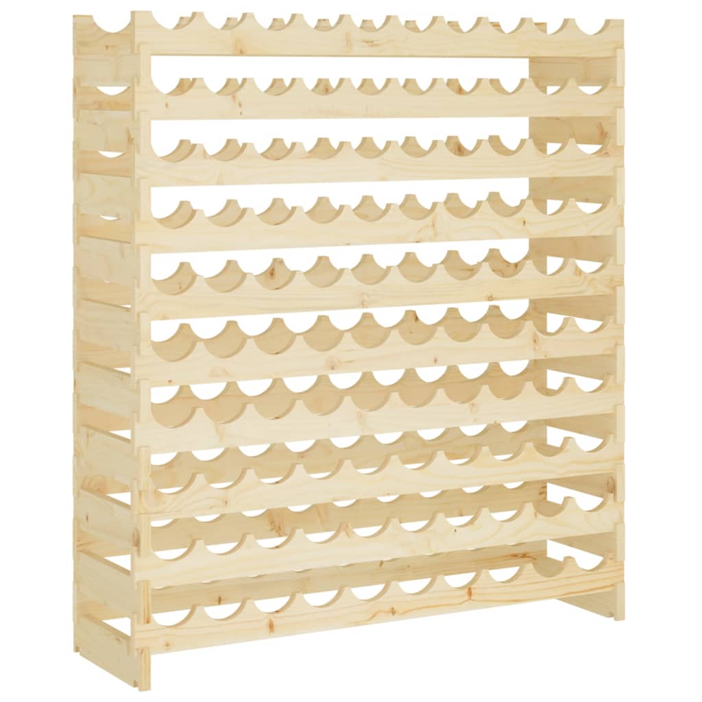 Weinregal 101x29x112 cm Massivholz Kiefer