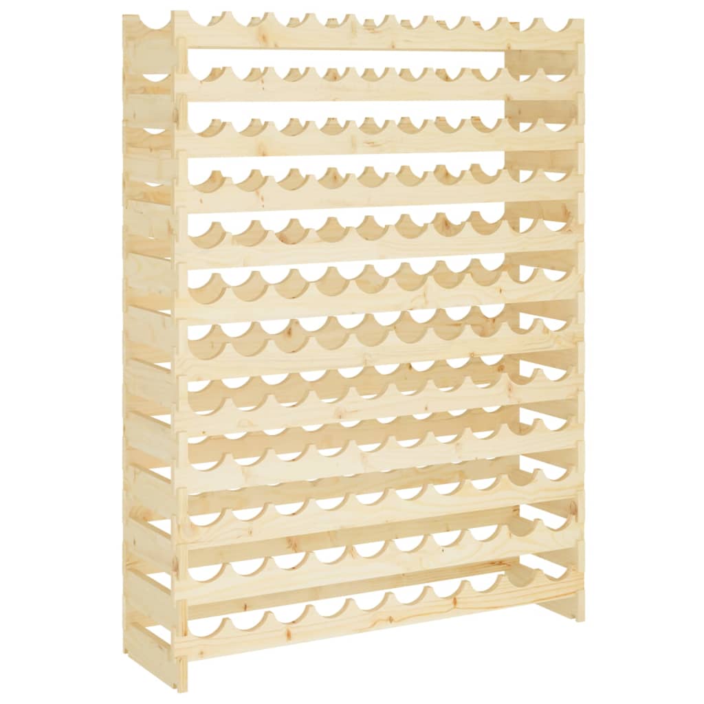Weinregal 101x29x134 cm Massivholz Kiefer