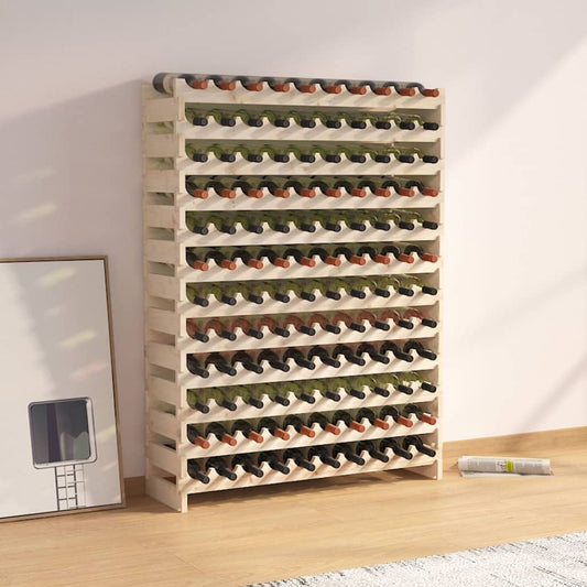Weinregal 101x29x134 cm Massivholz Kiefer