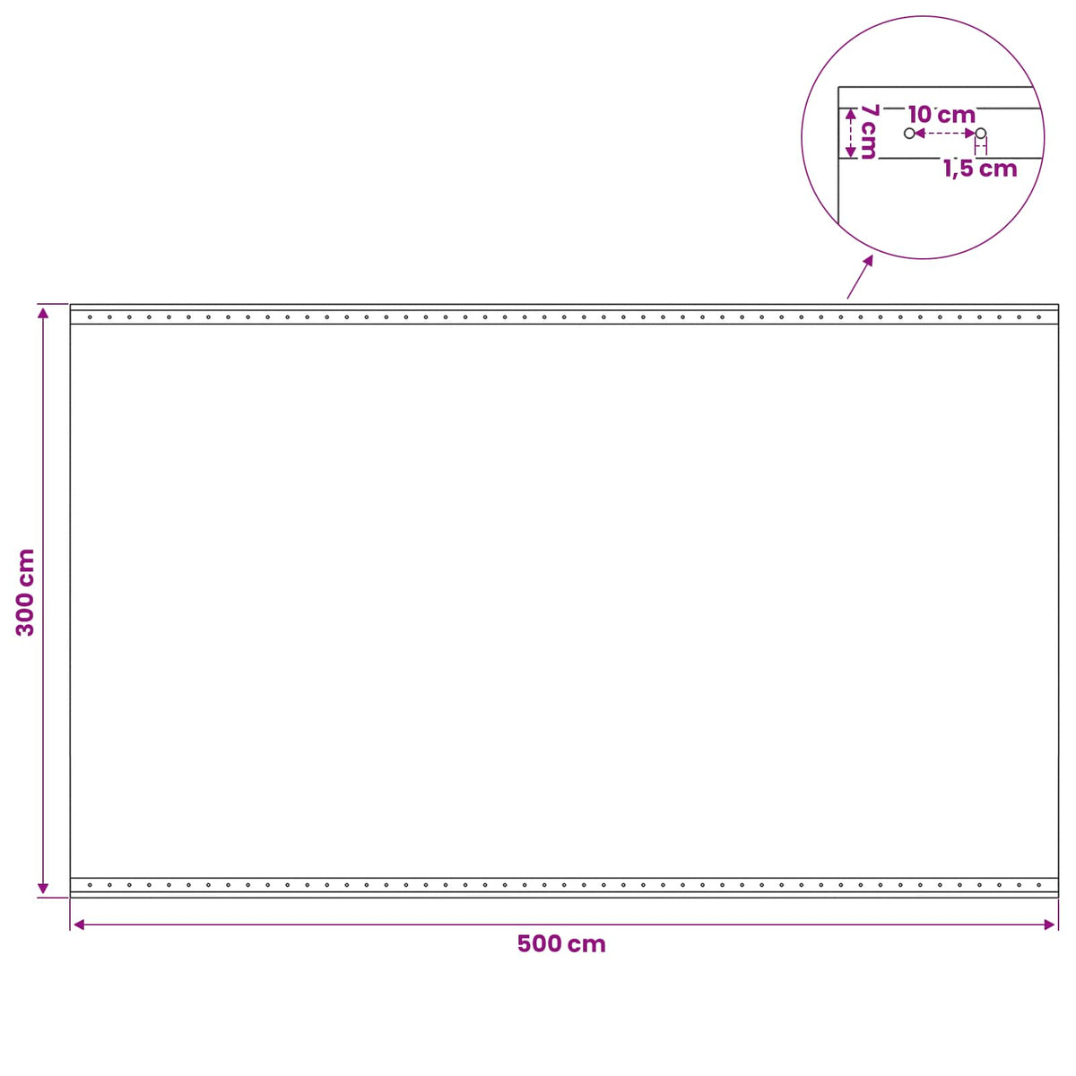 Gitter-Abdeckplanen 2 Stk. 260 g/m² 3x5 m Weiß