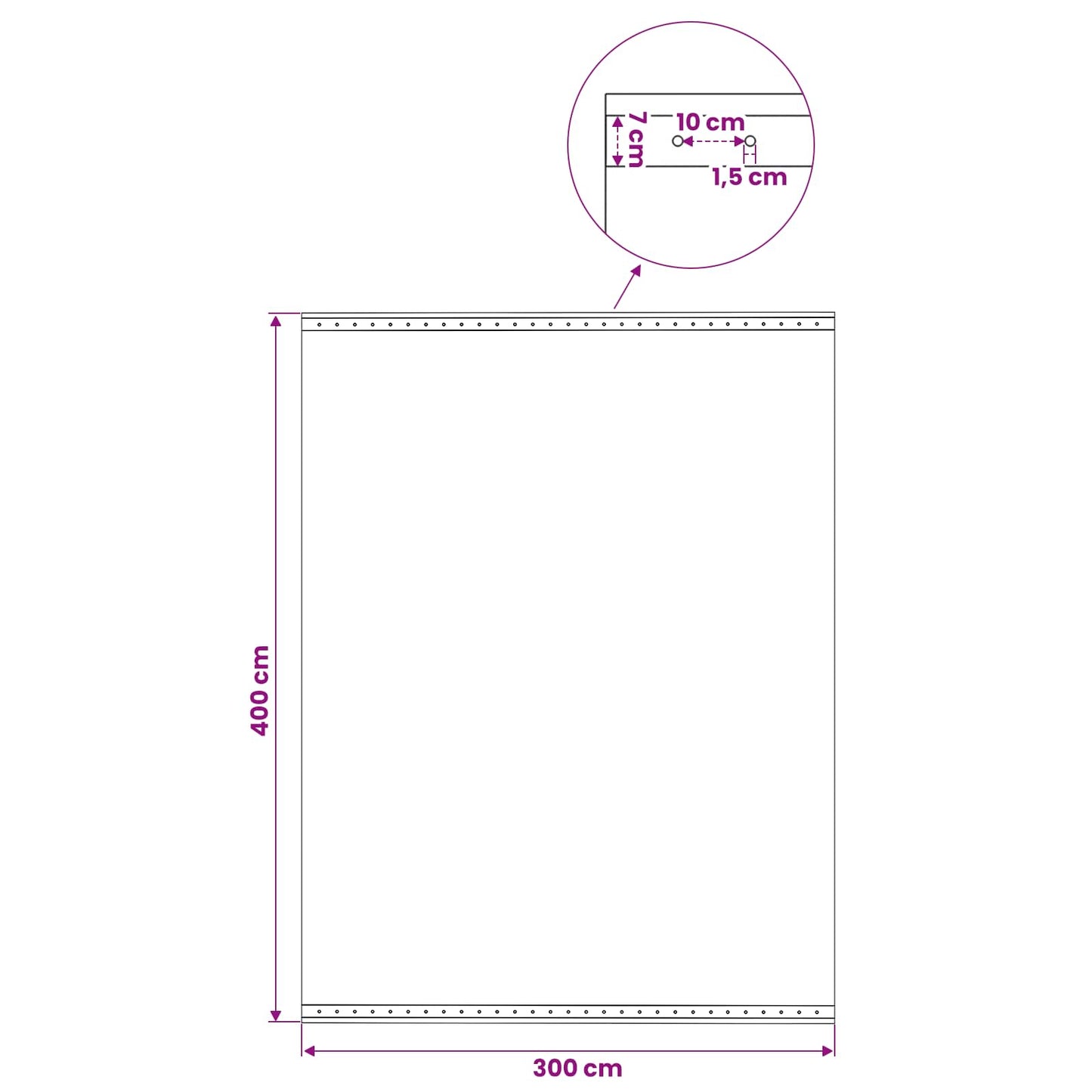 Gitter-Abdeckplanen 2 Stk. 260 g/m² 4x3 m Weiß