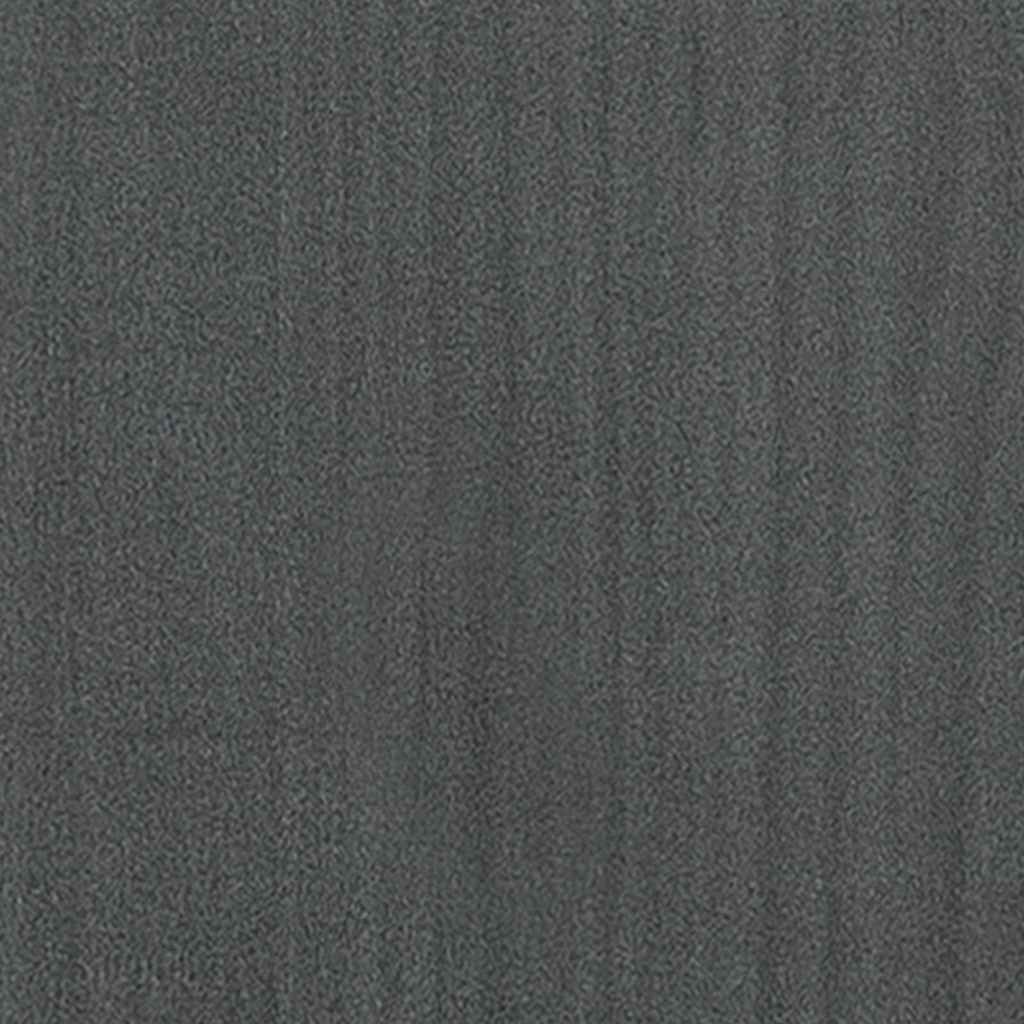 Bücherregal 5 Fächer Grau 40x30x175 cm Massivholz Kiefer