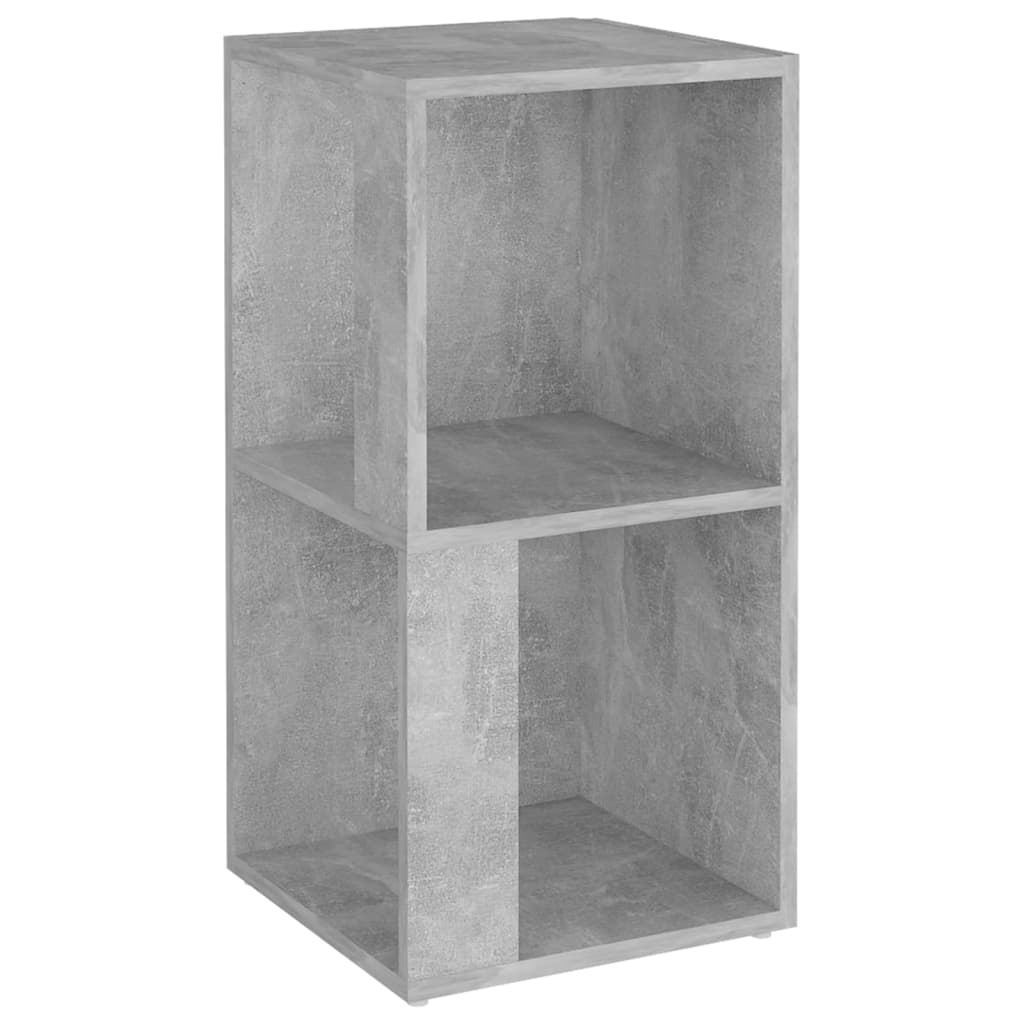 Etagère d'angle gris béton 33x33x67 cm en bois