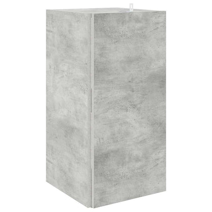 Eckregal Betongrau 33x33x67 cm Holzwerkstoff