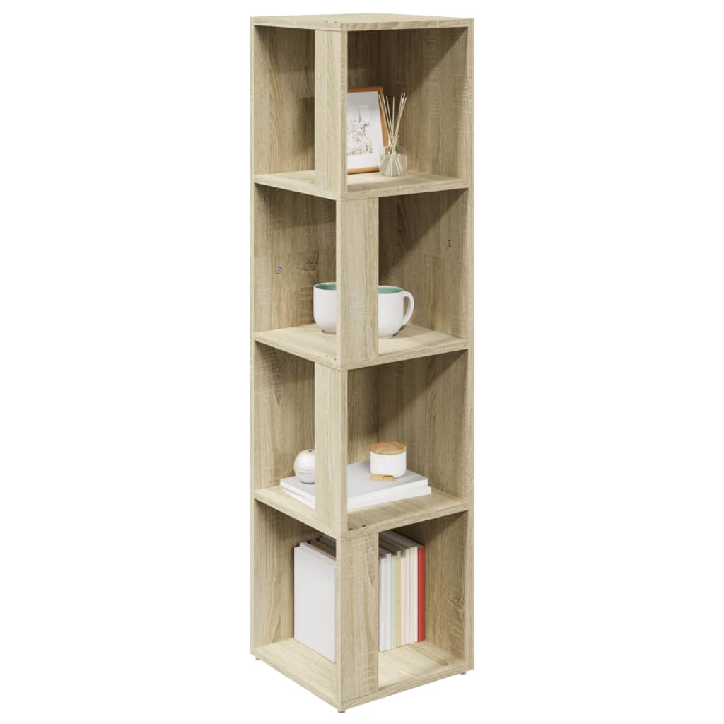 Etagère d'angle chêne Sonoma 33x33x132 cm matériau bois