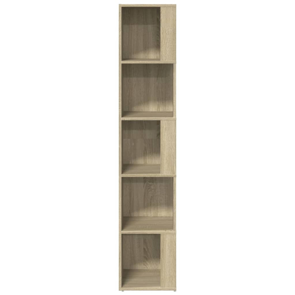Etagère d'angle chêne Sonoma 33x33x164,5 cm matériau bois
