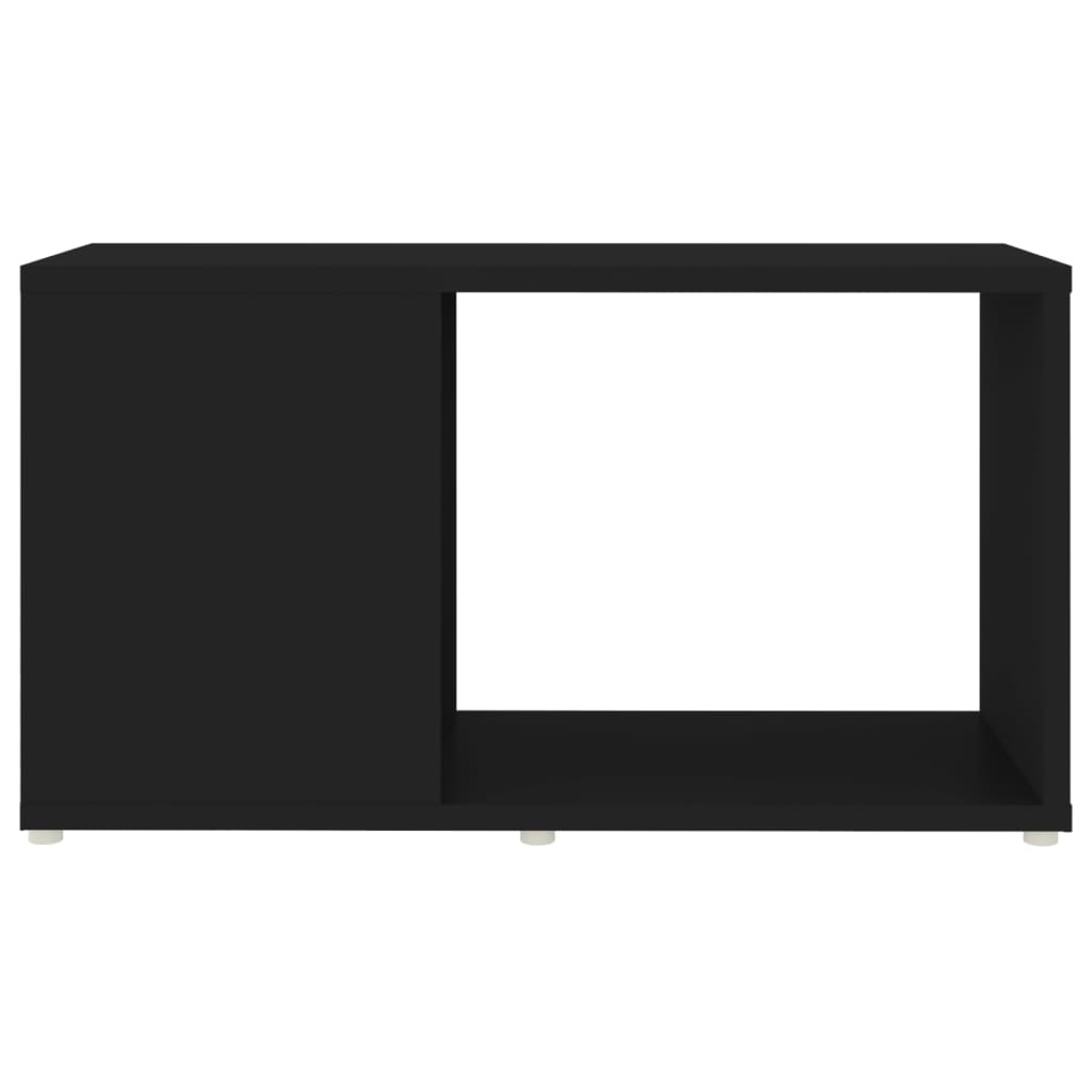 Meuble TV noir 60x24x32 cm en bois