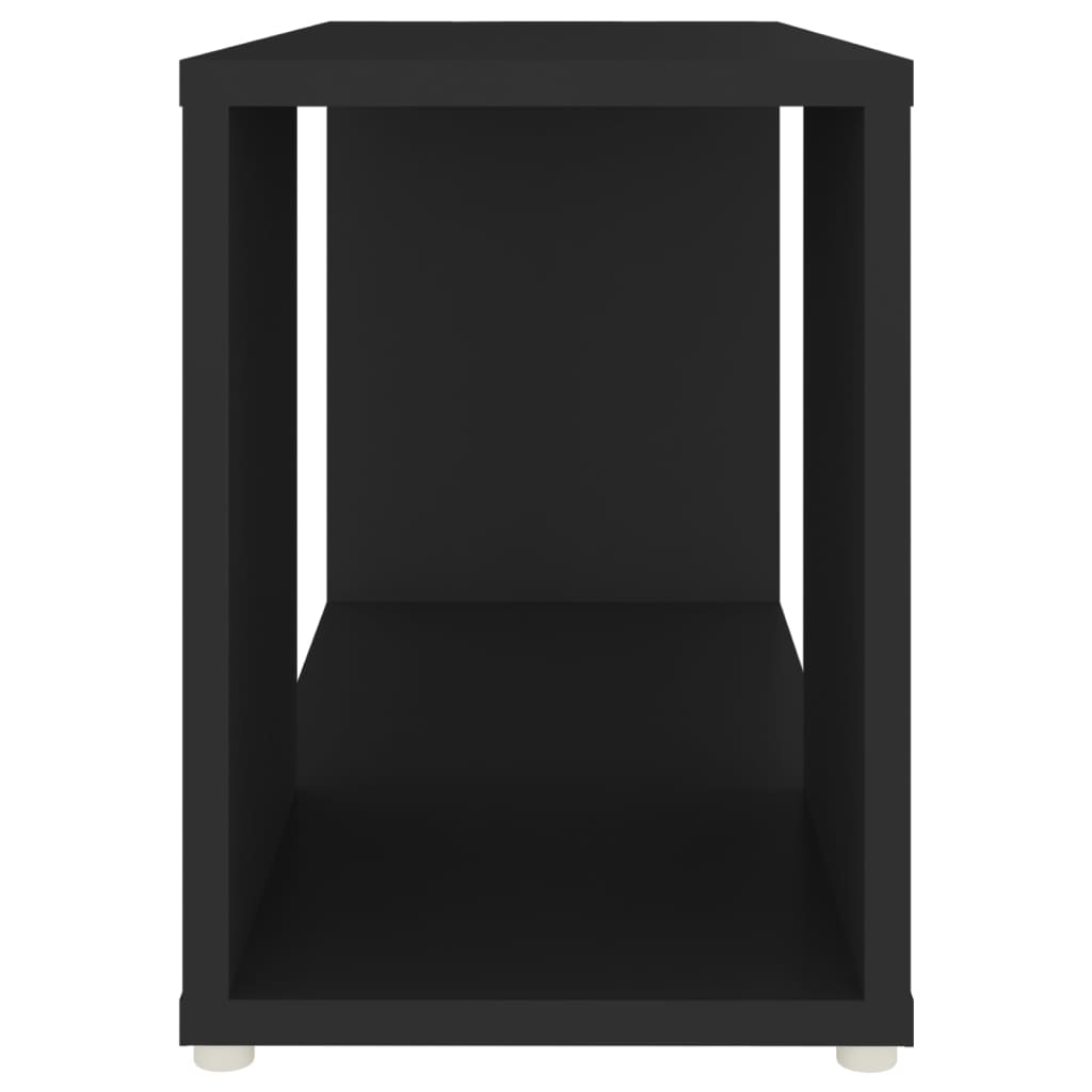 Meuble TV noir 60x24x32 cm en bois