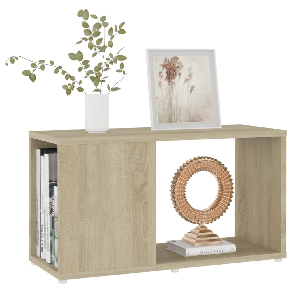Meuble TV chêne Sonoma 60x24x32 cm matériau bois