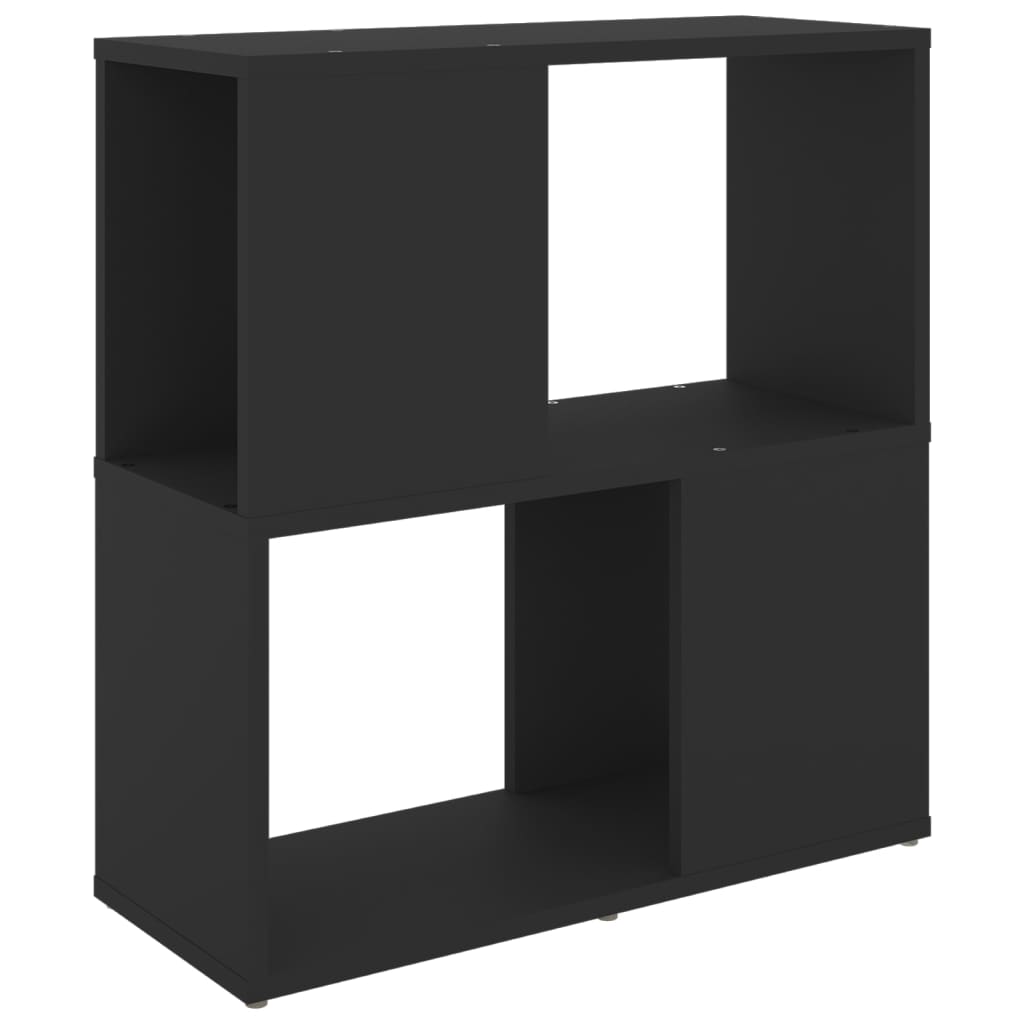 Bibliothèque noire 60x24x63 cm matériau bois