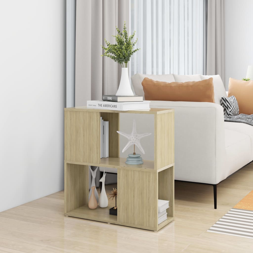 Bibliothèque en chêne Sonoma 60x24x63 cm matériau bois