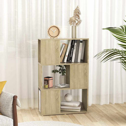 Bücherregal Raumteiler Sonoma-Eiche 60x24x94 cm Holzwerkstoff