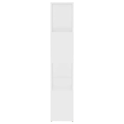 Bücherregal Raumteiler Weiß 60x24x124,5cm Holzwerkstoff