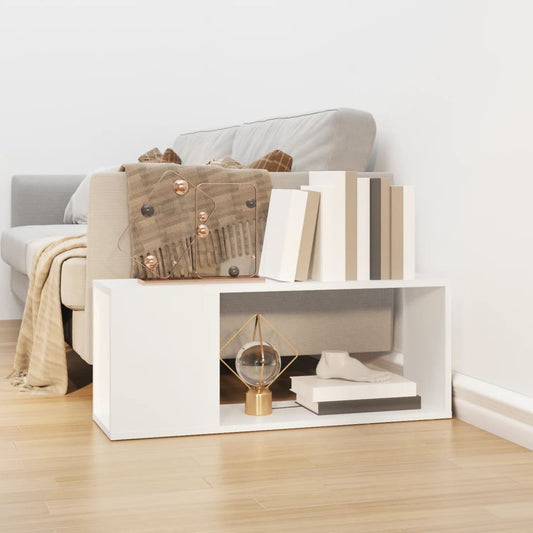 Meuble TV blanc 80x24x32 cm en bois