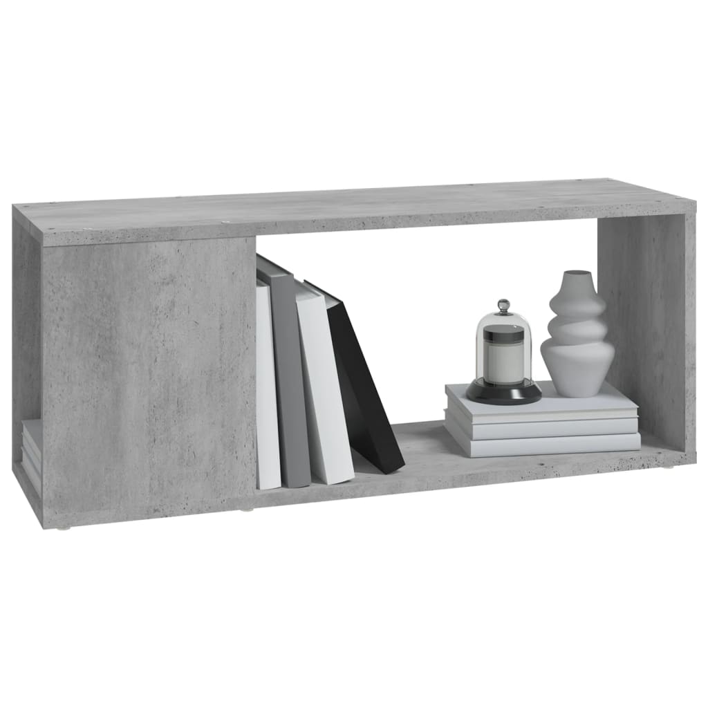 TV-Schrank Betongrau 80x24x32 cm Holzwerkstoff