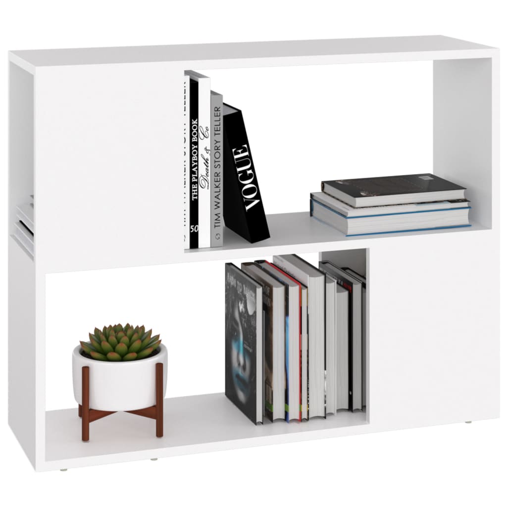Meuble TV blanc 80x24x63 cm en bois