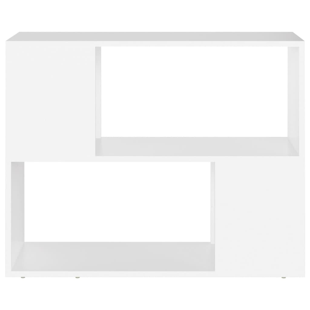 Meuble TV blanc 80x24x63 cm en bois