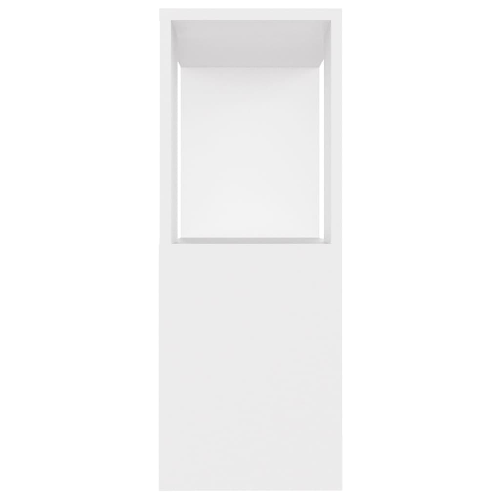 Meuble TV blanc 80x24x63 cm en bois