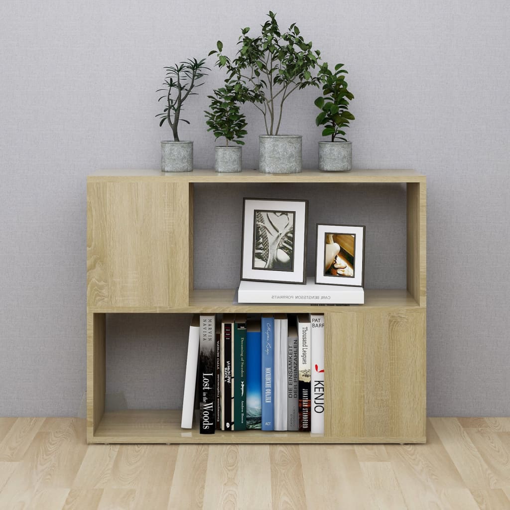 Meuble TV en chêne Sonoma 80x24x63 cm, matériau à base de bois