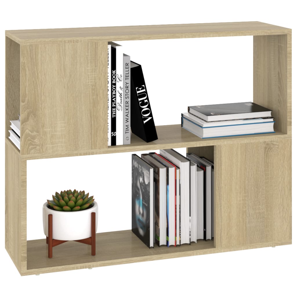 Meuble TV en chêne Sonoma 80x24x63 cm, matériau à base de bois