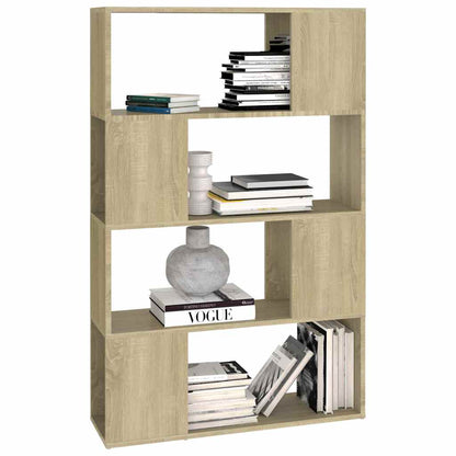 Bücherregal Raumteiler Sonoma-Eiche 80x24x124,5cm Holzwerkstoff
