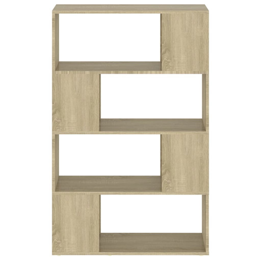 Bücherregal Raumteiler Sonoma-Eiche 80x24x124,5cm Holzwerkstoff