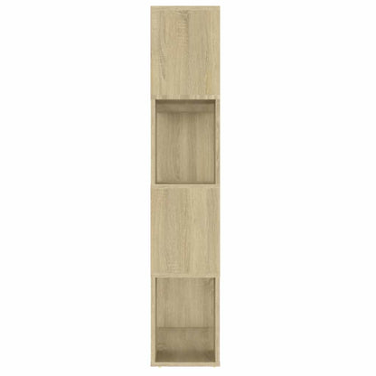 Bücherregal Raumteiler Sonoma-Eiche 80x24x124,5cm Holzwerkstoff