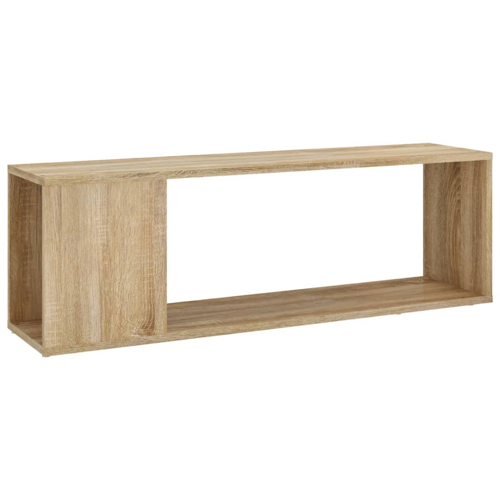 Meuble TV chêne Sonoma 100x24x32 cm matériau bois