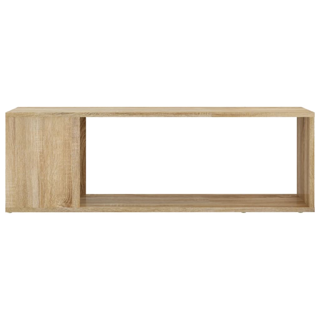 Meuble TV chêne Sonoma 100x24x32 cm matériau bois