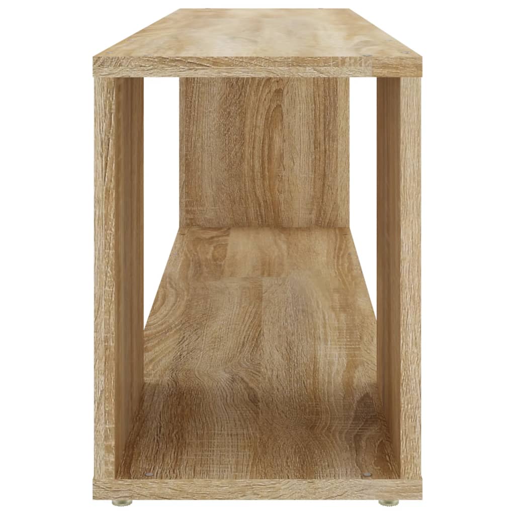 Meuble TV chêne Sonoma 100x24x32 cm matériau bois