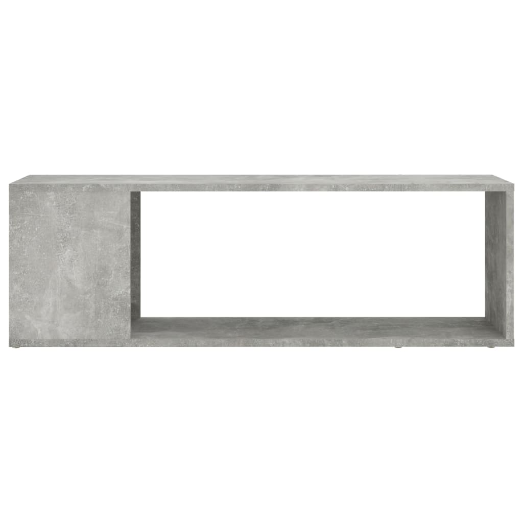 Meuble TV gris béton 100x24x32 cm en bois