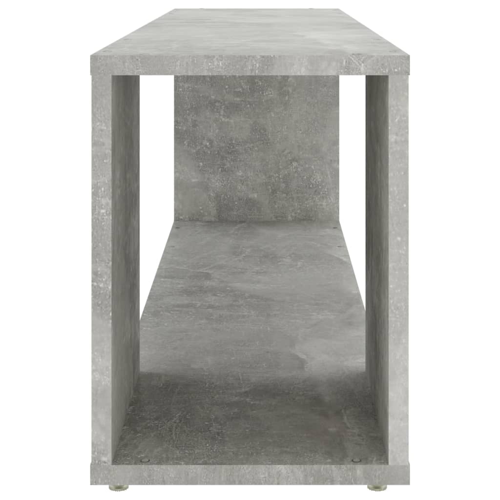 Meuble TV gris béton 100x24x32 cm en bois