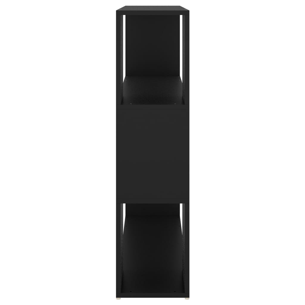 Bookshelf Room Divider Black 100x24x94 cm