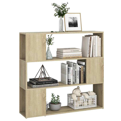 Bücherregal Raumteiler Sonoma-Eiche 100x24x94 cm