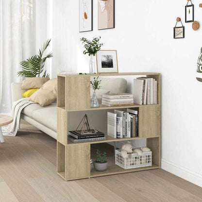 Bücherregal Raumteiler Sonoma-Eiche 100x24x94 cm