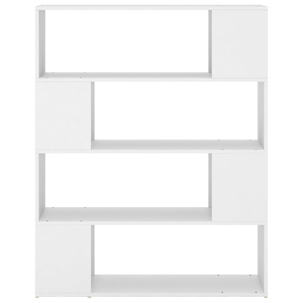 Bookcase Room Divider White 100x24x124 cm