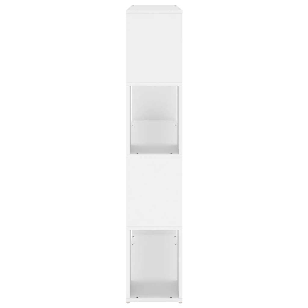 Bookcase Room Divider White 100x24x124 cm