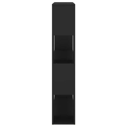 Bücherregal Raumteiler Schwarz 100x24x124 cm