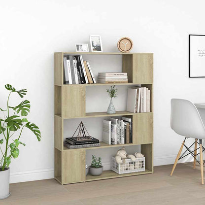 Bücherregal Raumteiler Sonoma-Eiche 100x24x124 cm
