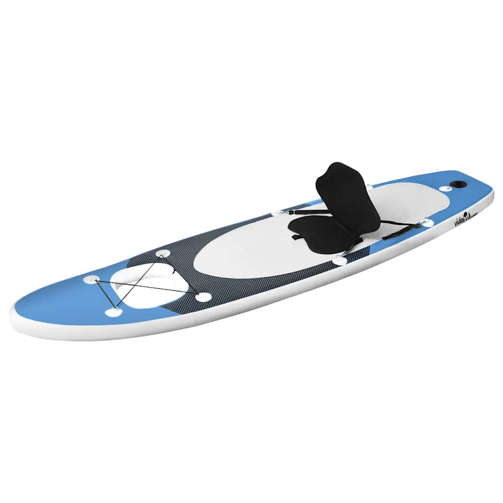 Set de planches SUP gonflable bleu 300x76x10 cm