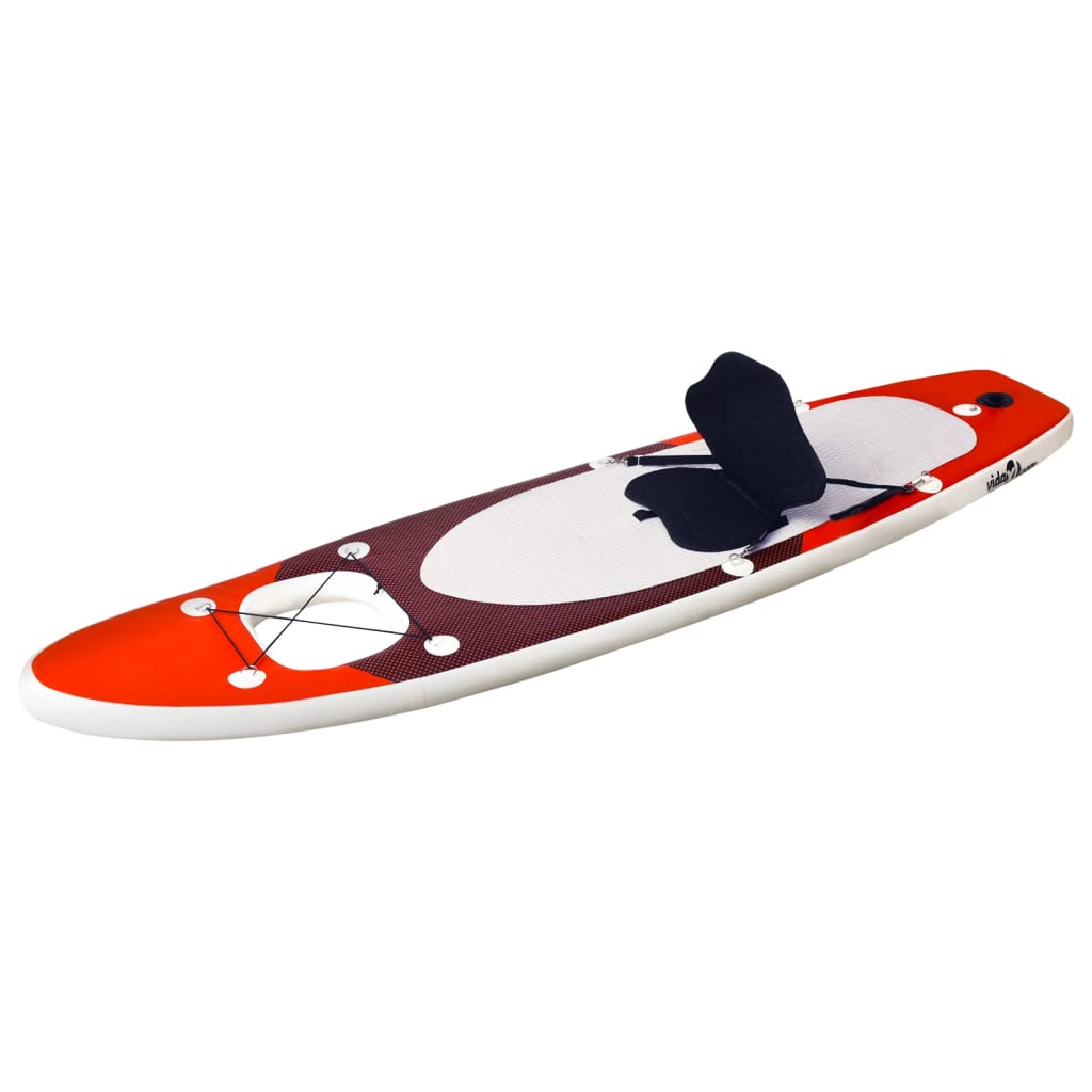 Set de planches SUP gonflable rouge 300x76x10 cm