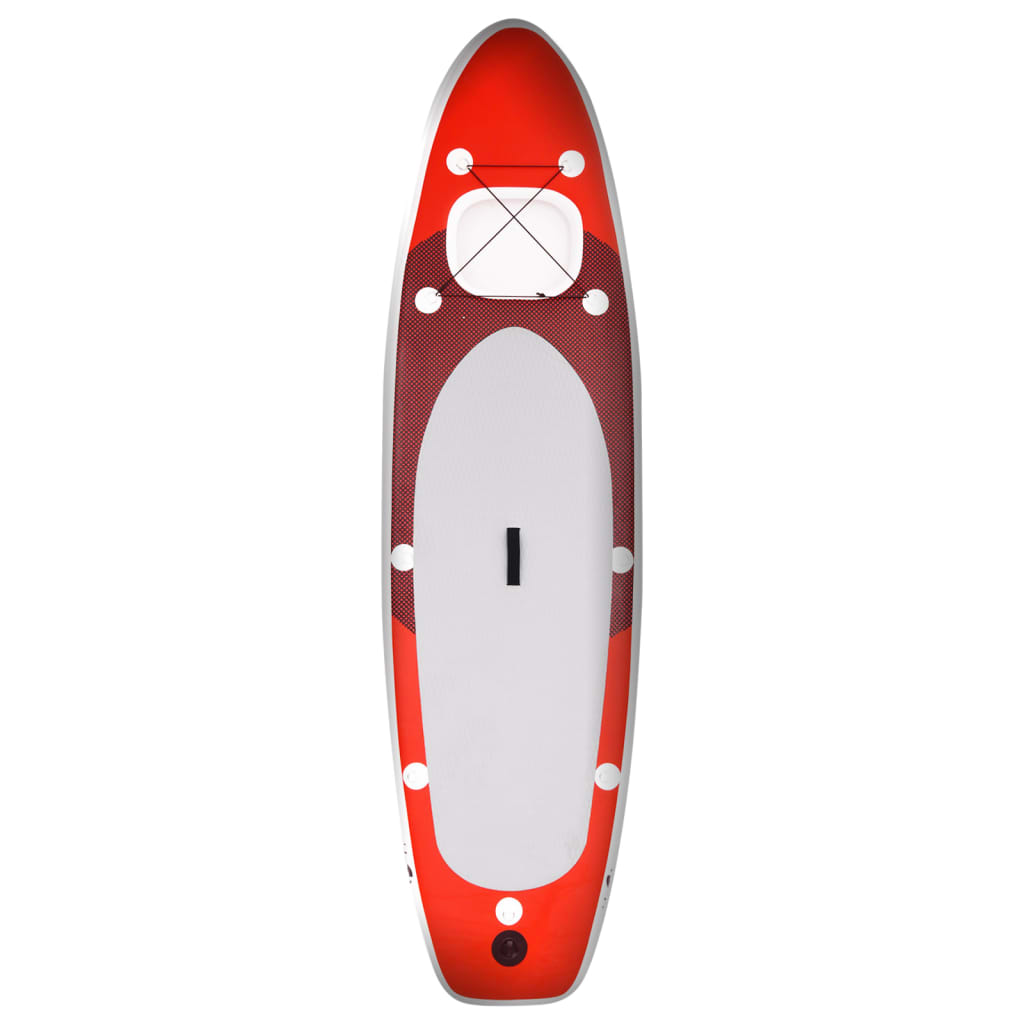 Set de planches SUP gonflable rouge 300x76x10 cm