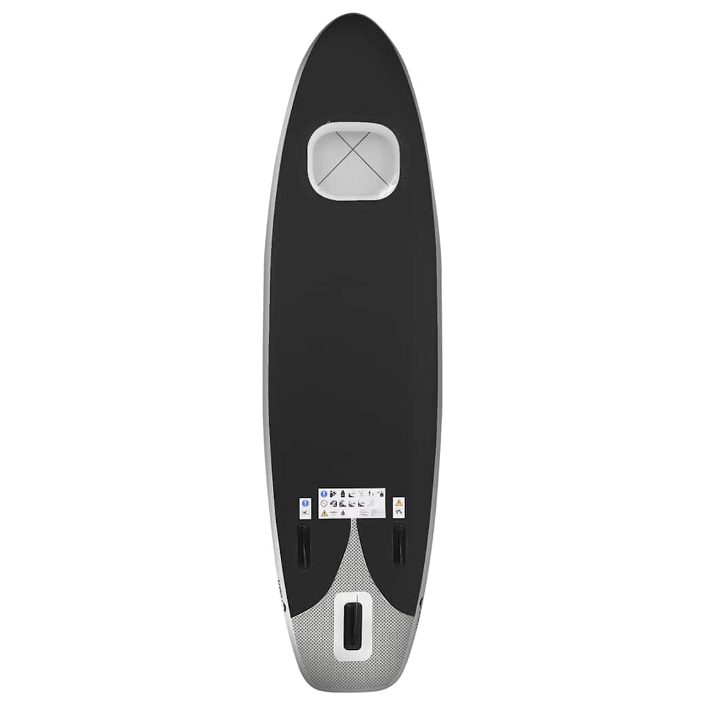 Set de planches SUP gonflable noir 330x76x10 cm