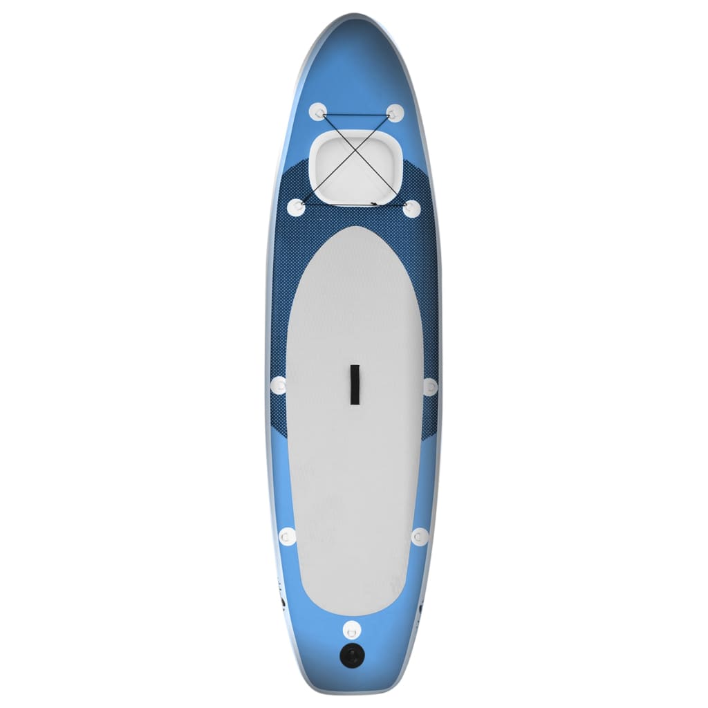 Set de planches SUP gonflable bleu marine 360x81x10 cm