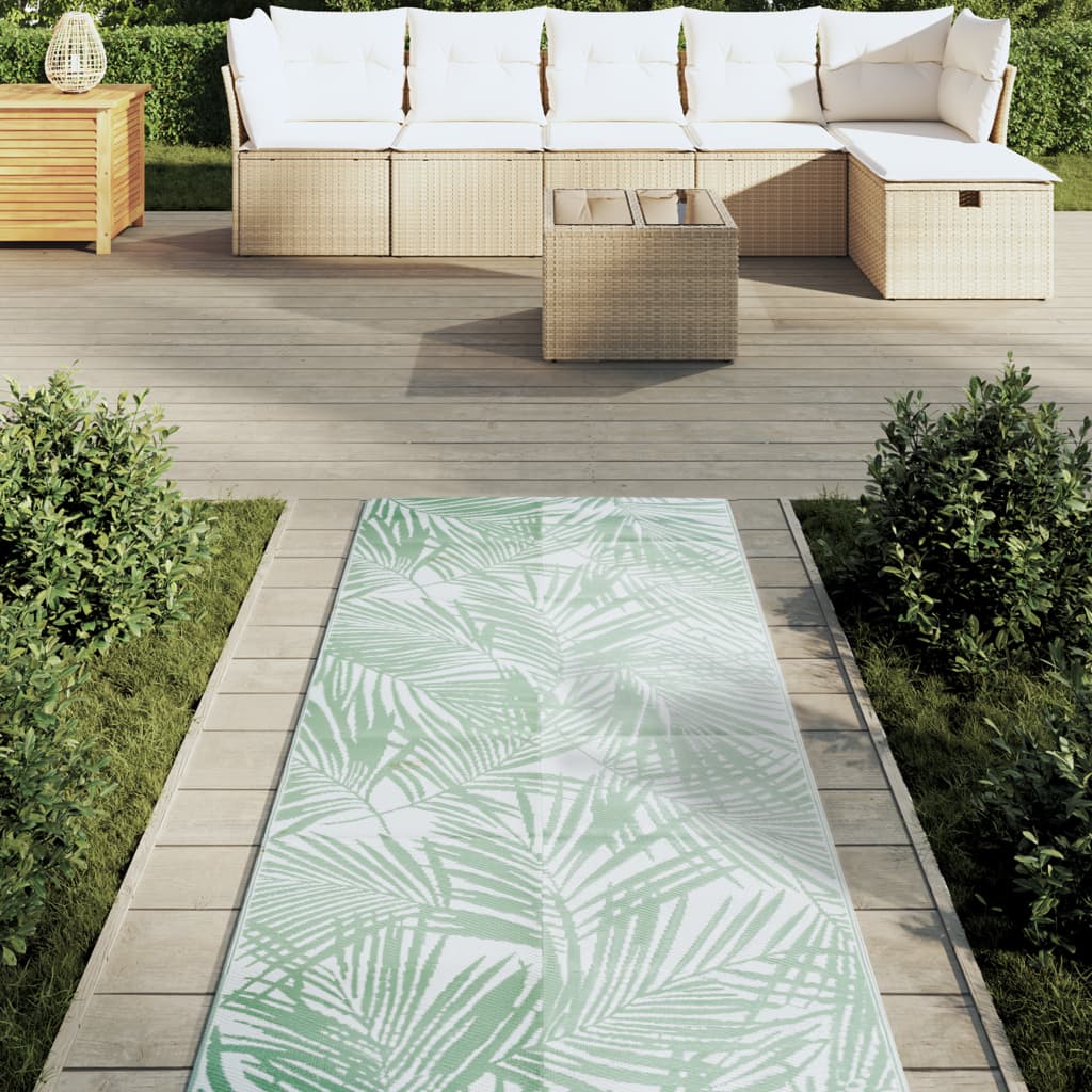 Outdoor-Teppich ARAKIL Grün 80x250 cm PP