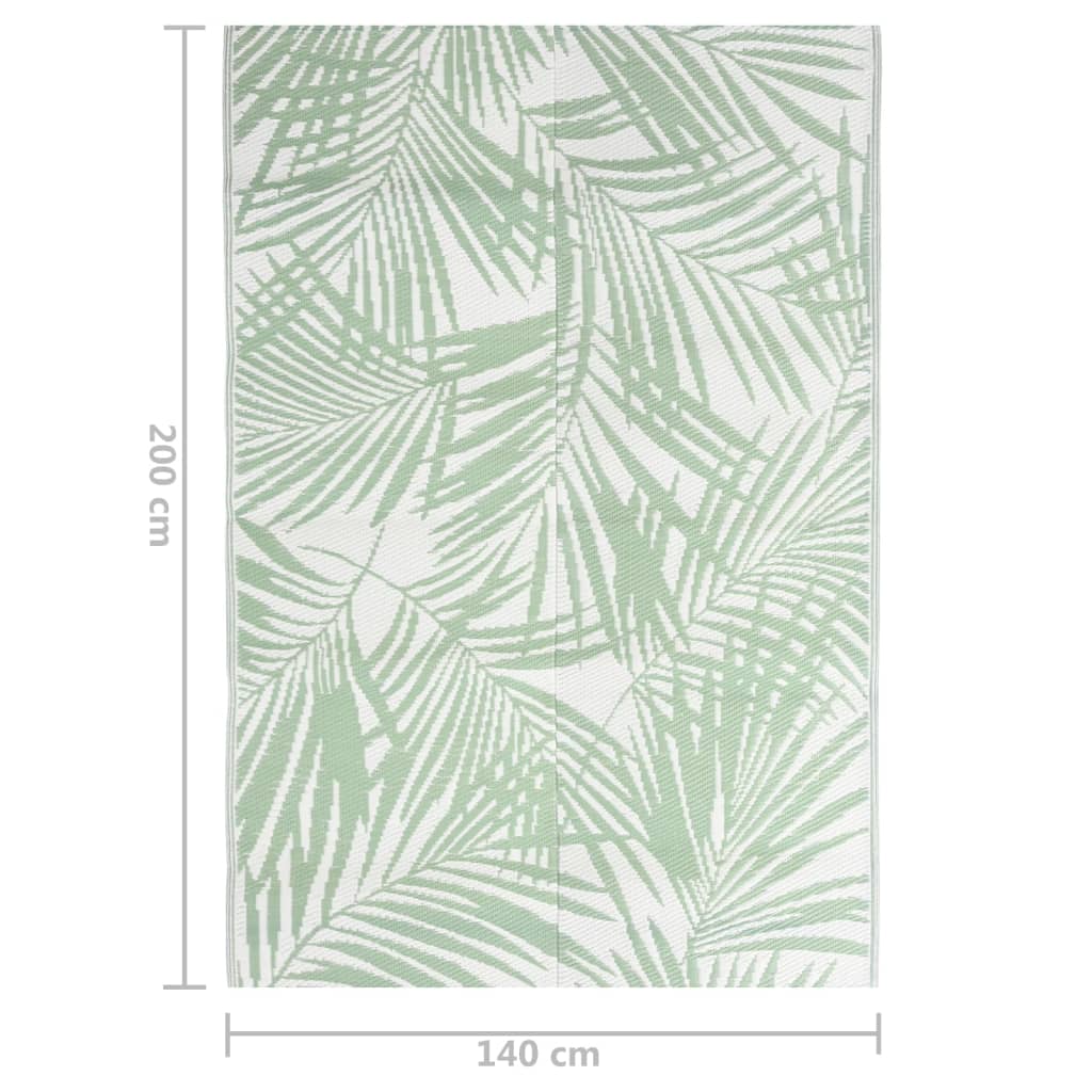 Outdoor rug ARAKIL Green 140x200 cm PP