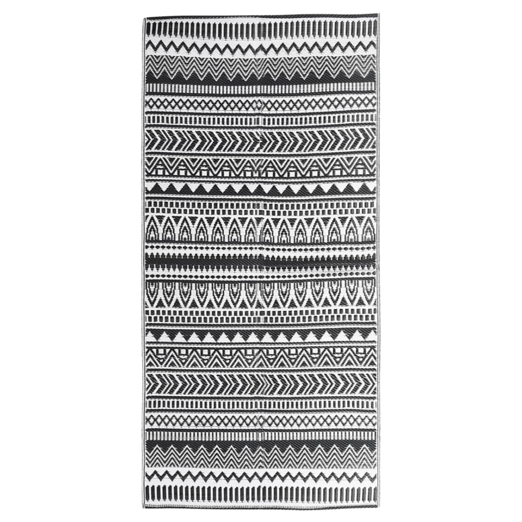 Outdoor rug ARAKIL Black 80x150 cm PP