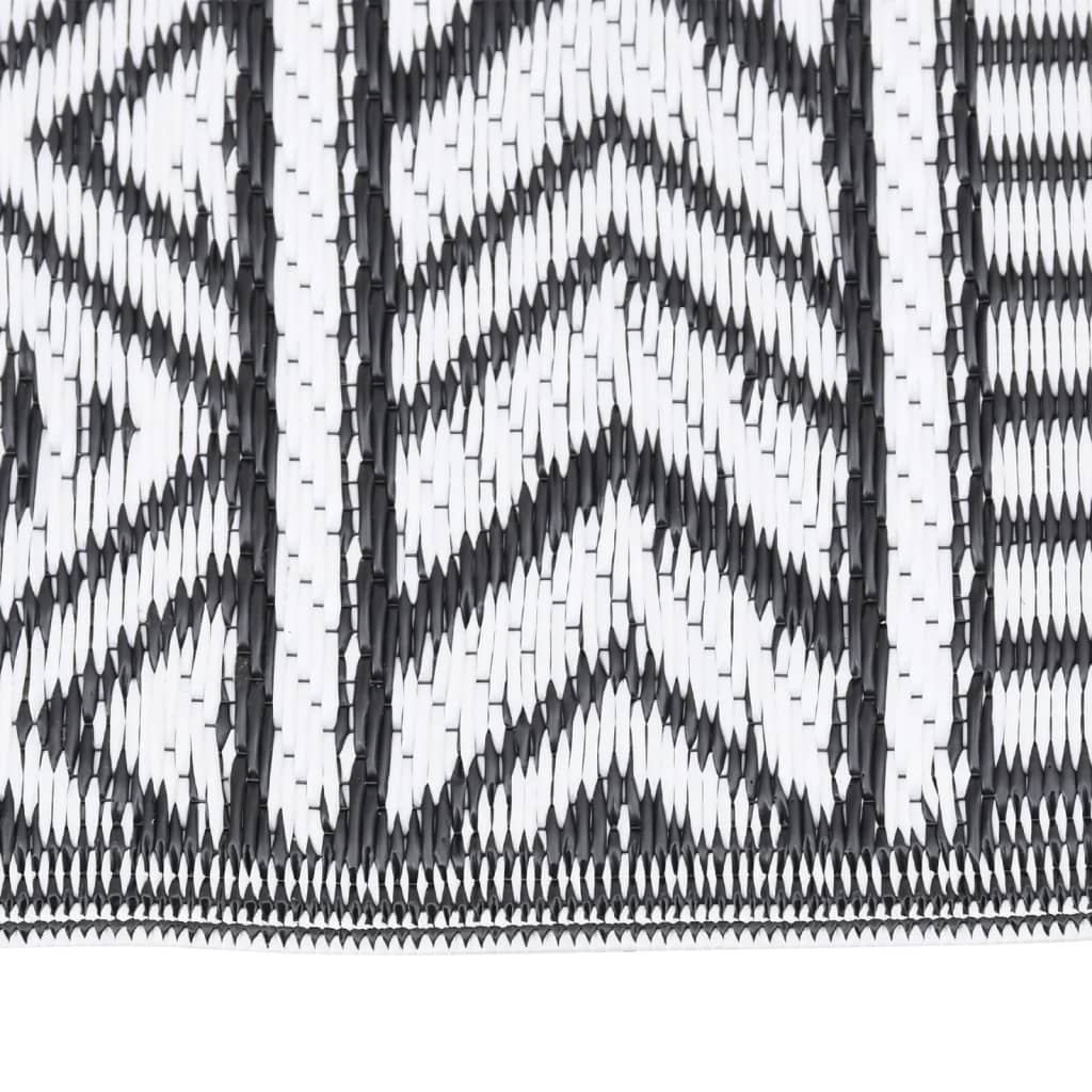 Outdoor rug ARAKIL Black 80x150 cm PP