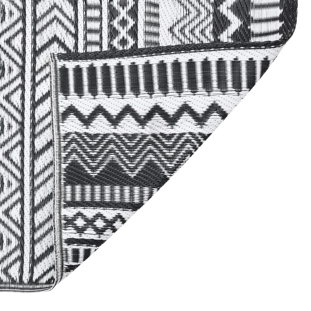 Outdoor rug ARAKIL Black 80x150 cm PP
